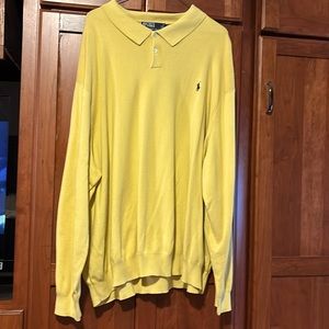 Polo by Ralph Lauren men’s long sleeve polo light weight sweater size 5XB.